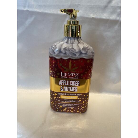 HEMPZ APPLE CIDER & NUTMEG MOISTURIZER 17OZ Limited Edition - Picture 1 of 2
